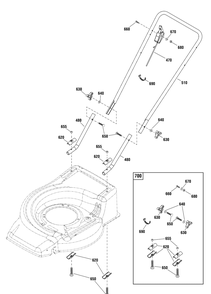 Part Location Diagram of CH87223A Murray Kit, Hardware, Handle